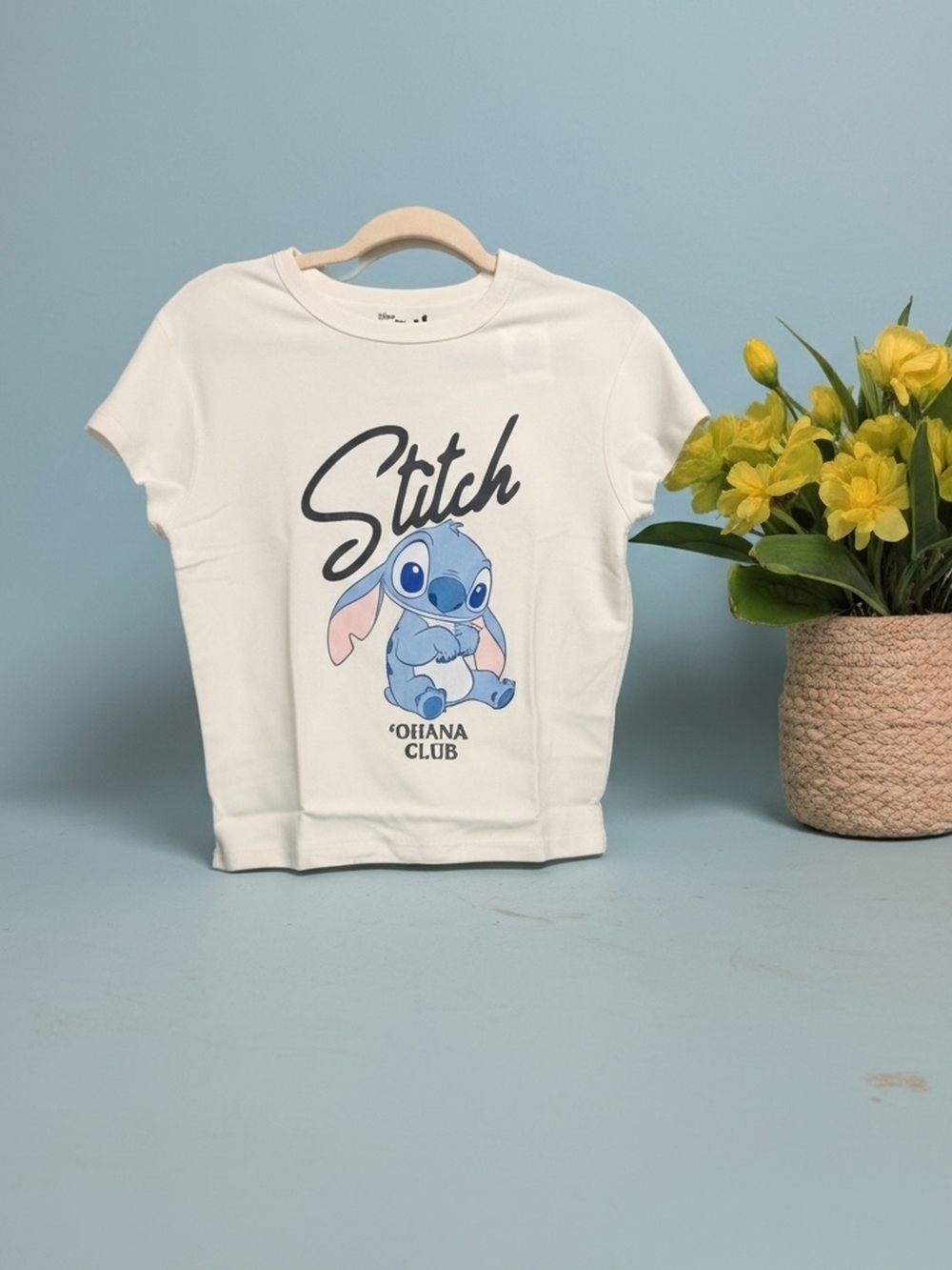 Stitch Ohana Club Cream Graphic Tee